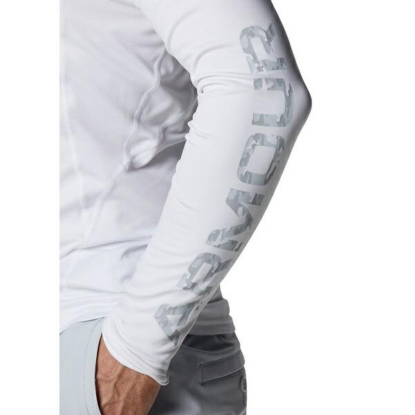 アンダーアーマー ゴルフ アンダーウェア  UAコールドギア フィッティド ロングスリーブ モック シャツ 〈カモ テキスト〉 UNDER ARMOUR   1375336 | UNDER ARMOUR | 07