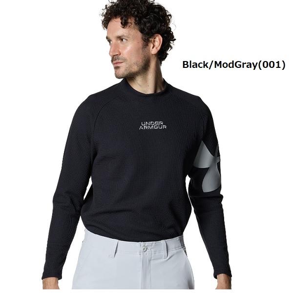 アンダーアーマー ゴルフ メンズ シャツ UAワッフル ロングスリーブ モックネック シャツ UNDER ARMOUR 1381281【2023年秋冬モデル】 | UNDER ARMOUR | 01
