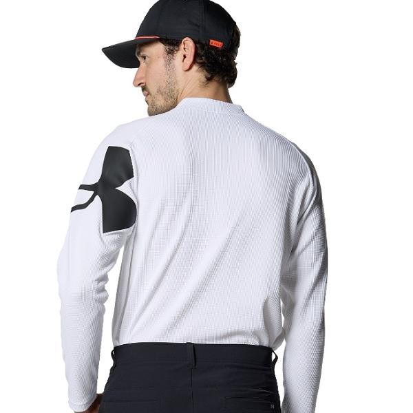 アンダーアーマー ゴルフ メンズ シャツ UAワッフル ロングスリーブ モックネック シャツ UNDER ARMOUR 1381281【2023年秋冬モデル】 | UNDER ARMOUR | 06