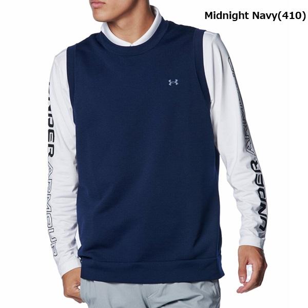 アンダーアーマー ゴルフ メンズ  UAドライブ クルーネック セーター ベスト UNDER ARMOUR 1388316【2024年秋冬モデル】 | UNDER ARMOUR | 02