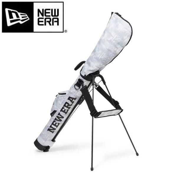 ニューエラ ゴルフ セルフスタンドケース ワードマークロゴ パームツリーカモホワイト × ブラック NEWERA (14393704) | NEW ERA