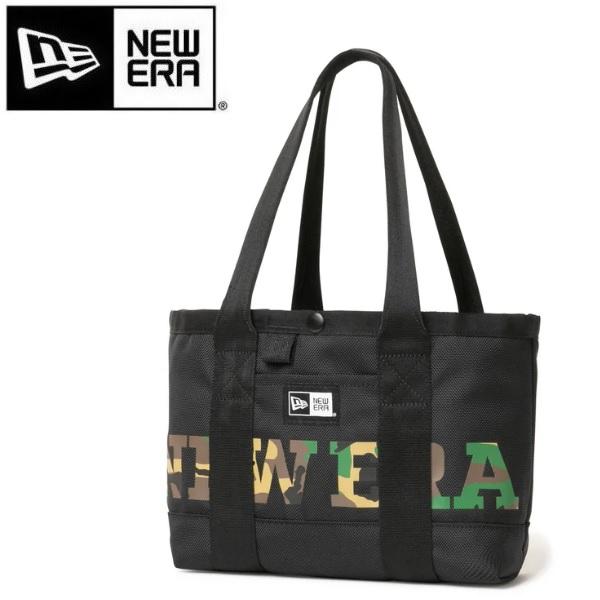 ニューエラ ゴルフ トートバッグミニ 6L ワードマークロゴ ブラック × ウッドランドカモ NEWERA (14518204) | NEW ERA