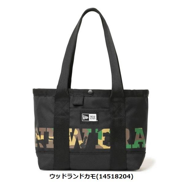 ニューエラ ゴルフ トートバッグミニ 6L ワードマークロゴ ブラック × ウッドランドカモ NEWERA (14518204) | NEW ERA | 01