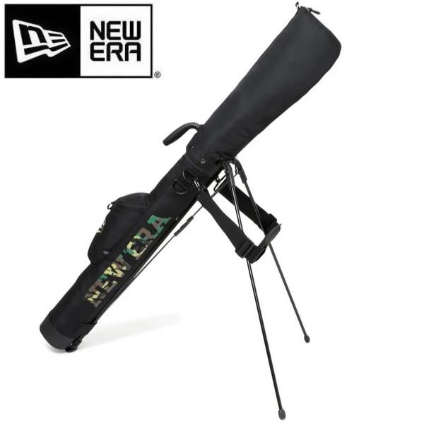 ニューエラ ゴルフ セルフスタンドケース ワードマークロゴ ブラック × ウッドランドカモ NEWERA (14518206) | NEW ERA