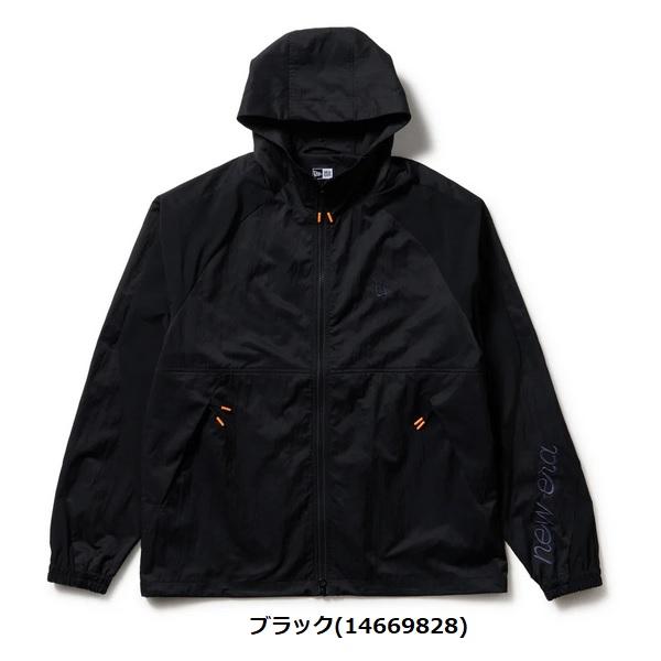 ニューエラ ゴルフ ウィンド フーディージャケット ブラック NEW ERA (14669828) 2025年秋冬モデル | NEW ERA | 01