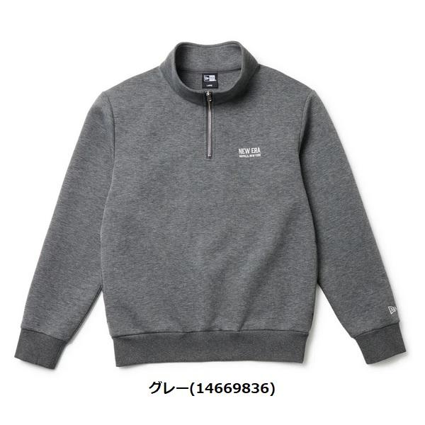 ニューエラ ゴルフ テックスウェット ハーフジップ プルオーバー グレー NEW ERA (14669836) 2025年秋冬モデル | NEW ERA | 01