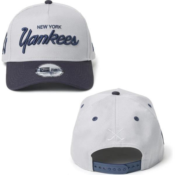 ニューエラ ゴルフ キャップ 9FORTY A-Frame MLB 2-Tone ニューヨーク・ヤンキース グレー/ネイビー NEW ERA Golf (14747299) | NEW ERA | 02