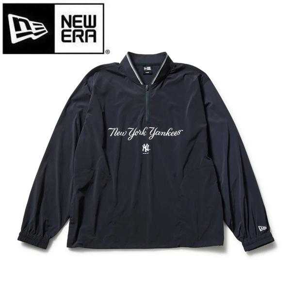 ニューエラ ゴルフ ウーブン プルオーバー ハーフジップ ニューヨーク・ヤンキース ネイビー NEW ERA (14859890) 2026年春夏モデル | NEW ERA