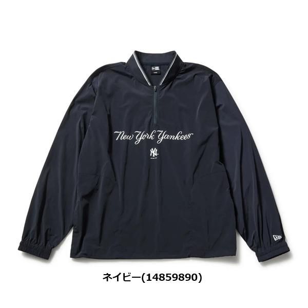 ニューエラ ゴルフ ウーブン プルオーバー ハーフジップ ニューヨーク・ヤンキース ネイビー NEW ERA (14859890) 2026年春夏モデル | NEW ERA | 01