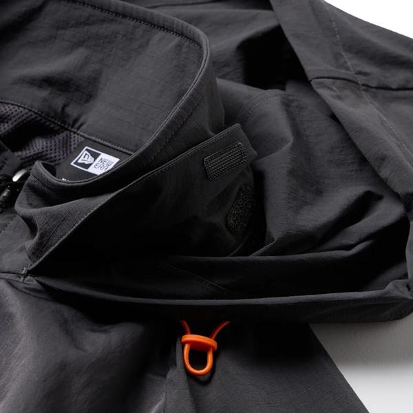 ニューエラ ゴルフ ウィンドジャケット パイピング チャコールグレー NEW ERA (14859898) 2026年春夏モデル | NEW ERA | 07