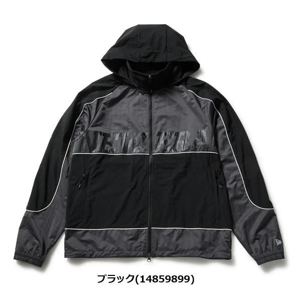 ニューエラ ゴルフ ウィンドジャケット パイピング ブラック NEW ERA (14859899) 2026年春夏モデル | NEW ERA | 01