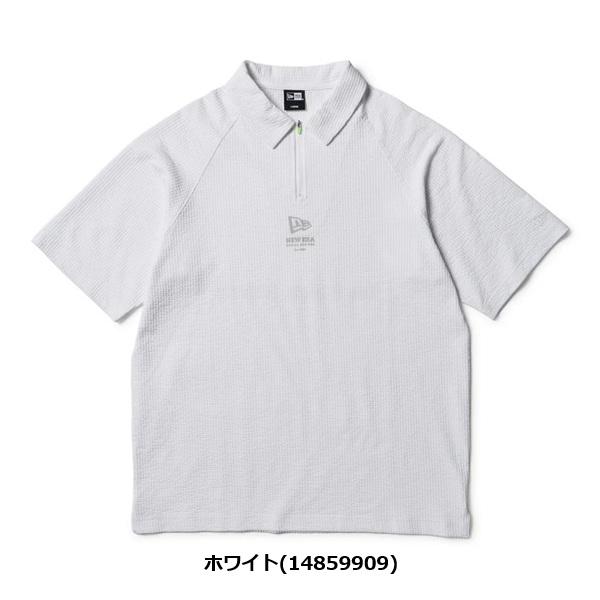 ニューエラ ゴルフ 半袖 ポロシャツ シアサッカー ホワイト NEW ERA (14859909) 2026年春夏モデル | NEW ERA | 01