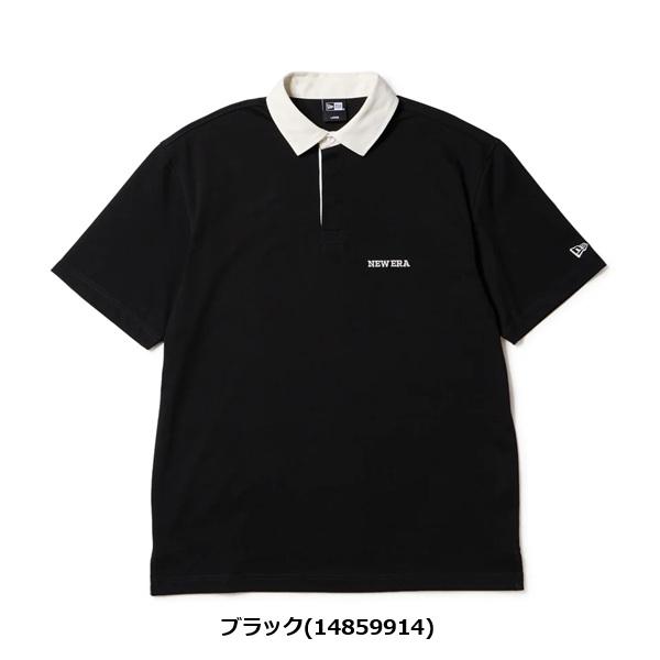 ニューエラ ゴルフ 半袖 ラグビーシャツ ブラック NEW ERA (14859914) 2026年春夏モデル | NEW ERA | 01