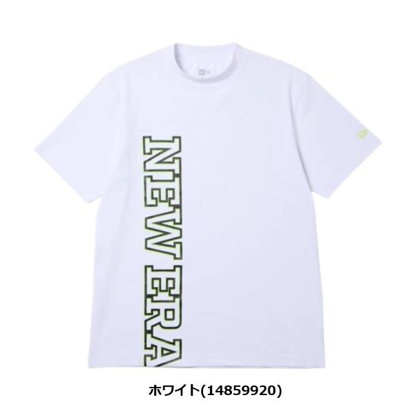 ニューエラ ゴルフ 半袖 ミッドネック Tシャツ 鹿の子 Vertical Logo ホワイト NEW ERA (14859920) 2026年春夏モデル | NEW ERA | 01
