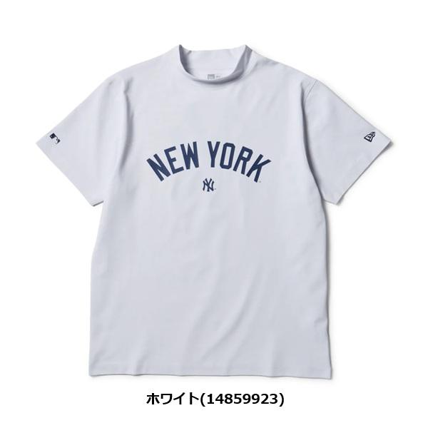 ニューエラ ゴルフ 半袖 ミッドネック Tシャツ MLB ニューヨーク・ヤンキース ホワイト NEW ERA (14859923) 2026年春夏モデル | NEW ERA | 01