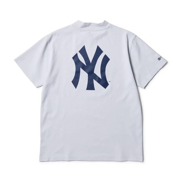 ニューエラ ゴルフ 半袖 ミッドネック Tシャツ MLB ニューヨーク・ヤンキース ホワイト NEW ERA (14859923) 2026年春夏モデル | NEW ERA | 02