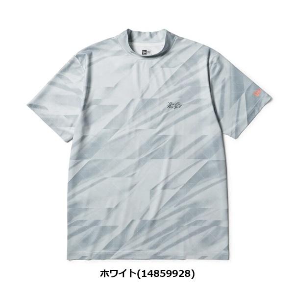 ニューエラ ゴルフ 半袖 ミッドネック Tシャツ 鹿の子 カットグラス ホワイト NEW ERA (14859928) 2026年春夏モデル | NEW ERA | 01