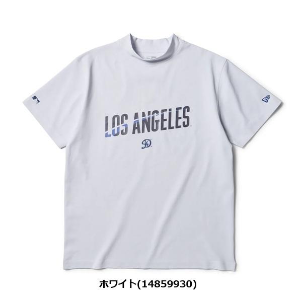 ニューエラ ゴルフ 半袖 ミッドネック Tシャツ MLB ロサンゼルス・ドジャース ホワイト NEW ERA (14859930) 2026年春夏モデル | NEW ERA | 01