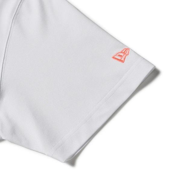 ニューエラ ゴルフ 半袖 ミッドネック Tシャツ 鹿の子 ホワイト NEW ERA (14859931) 2026年春夏モデル | NEW ERA | 04