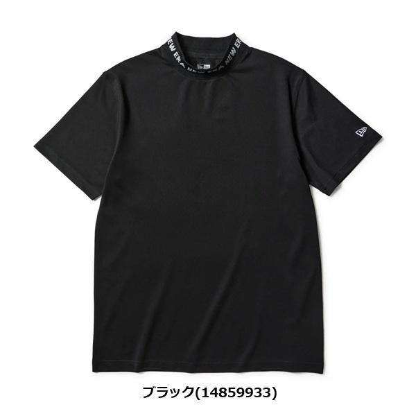 ニューエラ ゴルフ 半袖 ミッドネック Tシャツ 鹿の子 ブラック NEW ERA (14859933) 2026年春夏モデル | NEW ERA | 01