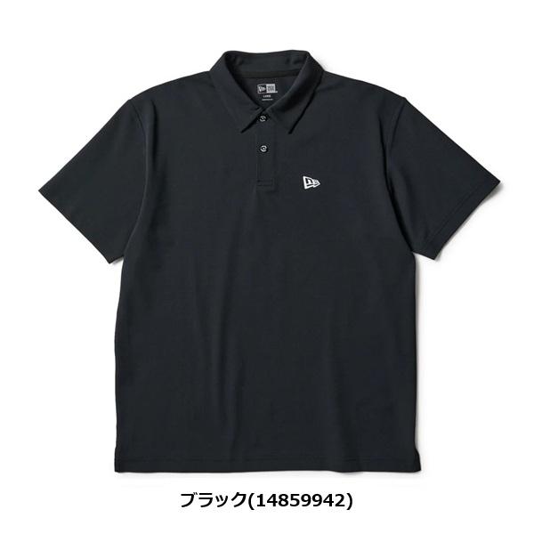 ニューエラ ゴルフ 半袖 ポロシャツ 鹿の子 Vertical Logo ブラック NEW ERA (14859942) 2026年春夏モデル | NEW ERA | 01