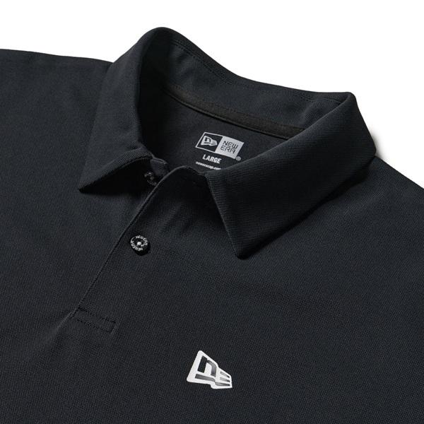 ニューエラ ゴルフ 半袖 ポロシャツ 鹿の子 Vertical Logo ブラック NEW ERA (14859942) 2026年春夏モデル | NEW ERA | 03