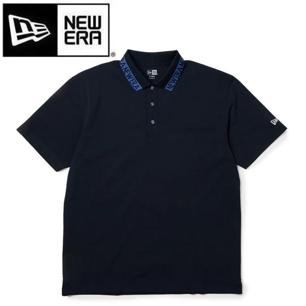 ニューエラ ゴルフ 半袖 ポロシャツ 鹿の子 Collar Logo ネイビー NEW ERA (14859944) 2026年春夏モデル | NEW ERA