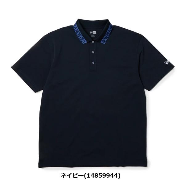 ニューエラ ゴルフ 半袖 ポロシャツ 鹿の子 Collar Logo ネイビー NEW ERA (14859944) 2026年春夏モデル | NEW ERA | 01