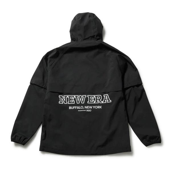 ニューエラ ゴルフ レインジャケット フーディー 2-way アウトラインロゴ ブラック NEW ERA (14859959) 2026年春夏モデル | NEW ERA | 04