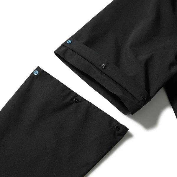 ニューエラ ゴルフ レインジャケット フーディー 2-way アウトラインロゴ ブラック NEW ERA (14859959) 2026年春夏モデル | NEW ERA | 06