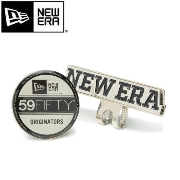 ニューエラ ゴルフ ベーシックマーカー ワードマークロゴ/バイザーステッカー シルバー/ブラック NEWERA (14864763) 【ポスト投函配送】 | NEW ERA