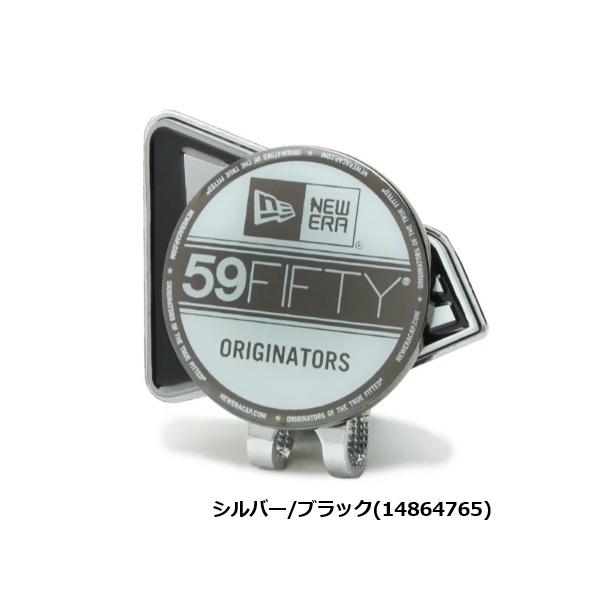 ニューエラ ゴルフ ベーシックマーカー フラッグロゴ/バイザーステッカー シルバー/ブラック NEWERA (14864765) 【ポスト投函配送】 | NEW ERA | 01