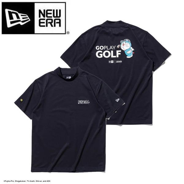 ニューエラ ゴルフ 半袖 鹿の子 ミッドネック Tシャツ ドラえもん ネイビー NEW ERA (14935373) 2026年春夏モデル | NEW ERA