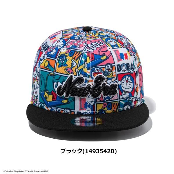 ニューエラ ゴルフ キャップ 9FIFTY ドラえもん コミック オールオーバープリント ブラックバイザー NEW ERA (14935420) | NEW ERA | 01