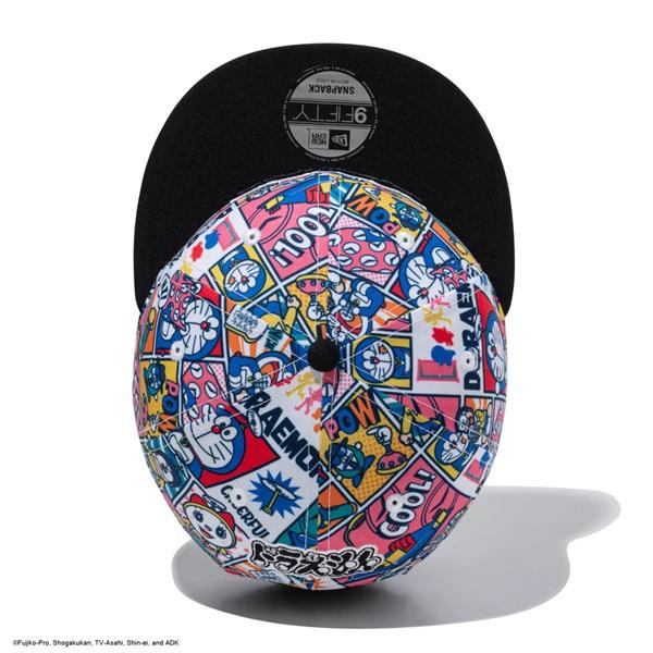 ニューエラ ゴルフ キャップ 9FIFTY ドラえもん コミック オールオーバープリント ブラックバイザー NEW ERA (14935420) | NEW ERA | 07