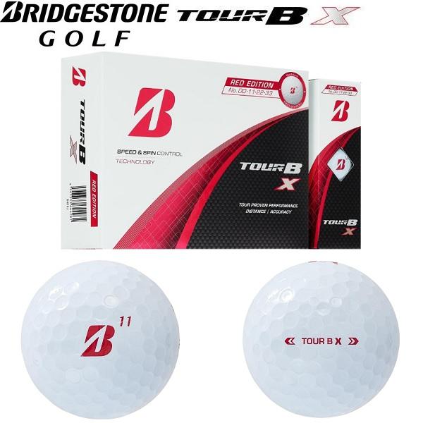 ブリヂストン TOUR B X RED EDITION・ホワイト　ゴルフボール BRIDGESTONE GOLF ブリヂストン ゴルフボール TOUR B X（ホワイト