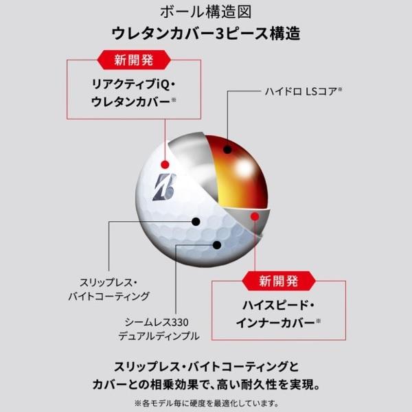 ブリヂストン ゴルフボール TOUR B XS 1ダース 12個入り 新品 ツアービーエックスエス 2024年発売 日本正規品｜spiralgolf2018｜08