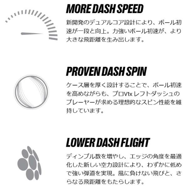 タイトリスト ゴルフボール プロ V1X レフトダッシュ 1ダース 12個入り 新品 日本正規品 Titleist Pro V1x Left Dash 2026年発売 | TOMMY HILFIGER GOLF | 03