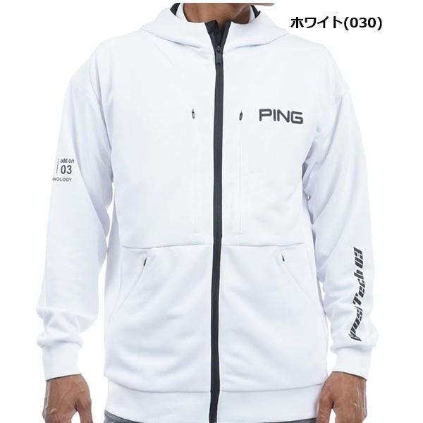 ピン ゴルフ メンズ コンパクトニット フルジップ フーディー ブルゾン＜AddElm＞   PING 621-3242801 | PING | 02