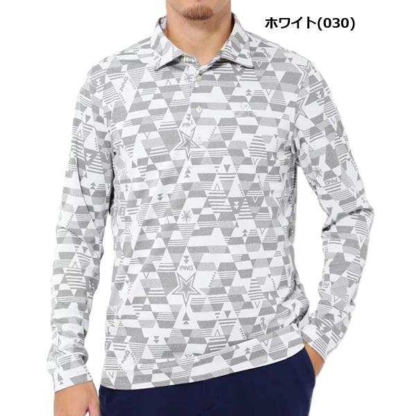 ピン ゴルフ PING GEOMETRIC プリント 長袖 ポロシャツ PING 621-3261001 | PING | 02