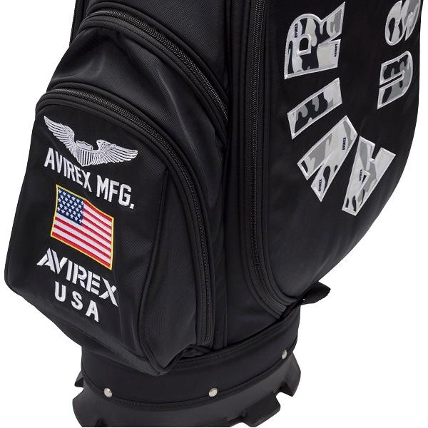 アヴィレックス ゴルフ スタンドクラブケース付きキャディバッグ ユニセックス AVIREX GOLF AVG3S-BA3 | AVIREX | 09