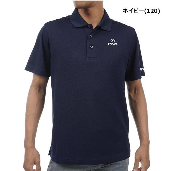 ピン ゴルフ PING ストレッチ ワンポイントロゴ 半袖 ポロシャツ PING 621-4160103 春夏モデル | PING | 01