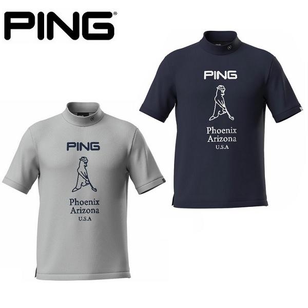 ピン ゴルフ PING Mr.ジャカード 半袖ハイネックニットプルオーバー メンズ 日本正規品 日本モデル PING 621-4172203 | PING