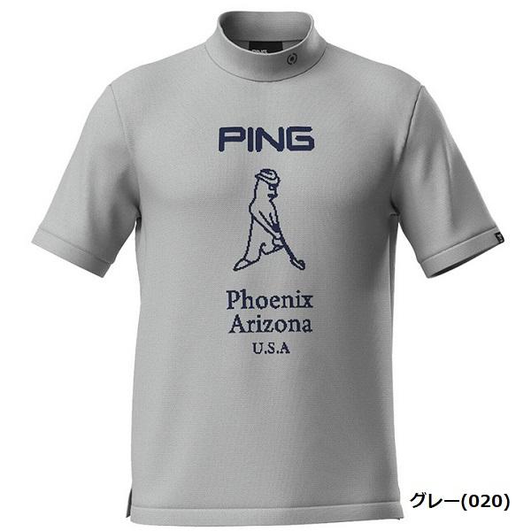 ピン ゴルフ PING Mr.ジャカード 半袖ハイネックニットプルオーバー メンズ 日本正規品 日本モデル PING 621-4172203 | PING | 01