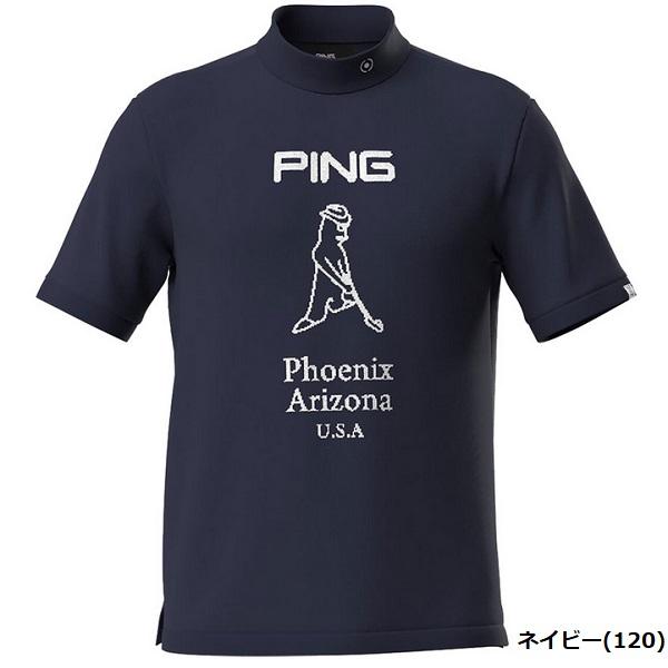 ピン ゴルフ PING Mr.ジャカード 半袖ハイネックニットプルオーバー メンズ 日本正規品 日本モデル PING 621-4172203 | PING | 02