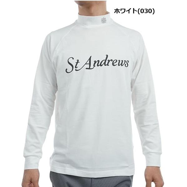 セント アンドリュース ゴルフ メンズ シャツ ベア天竺 ロゴプリント 長袖 ハイネックシャ St ANDREWS Golf  042-4266951 | St ANDREWS | 02
