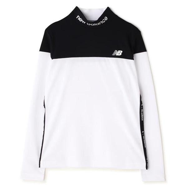 サイズ：2 NEW BALANCE GOLF ニューバランス 2024年モデル モックネック 長袖 Tシャツ  ベージュ系 [240101435742] ゴルフウェア レディース ストスト New Balance Golf ニューバランス ゴルフ メンズ 長袖 モック
