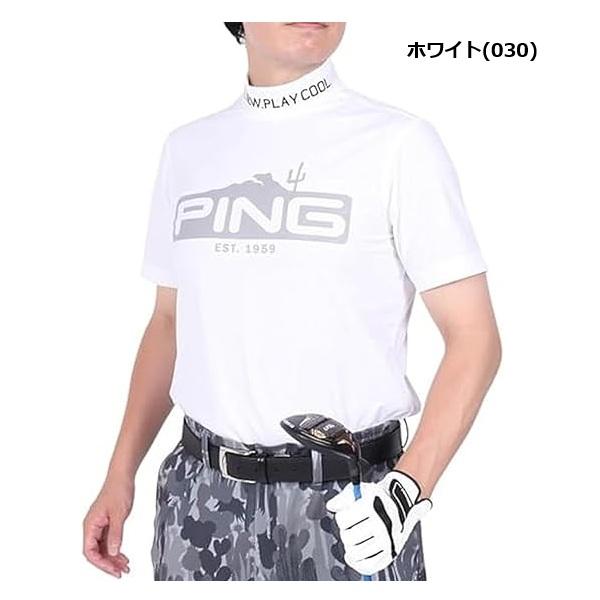 ピン ゴルフ PING メンズ  ブランドロゴ 半袖 ハイネックシャツ PING 621-4267805 春夏モデル | PING | 01