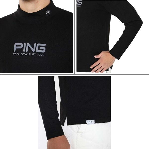 ピン ゴルフ メンズロゴプリント 長袖ハイネックニット PING 621-4275001 | PING | 06