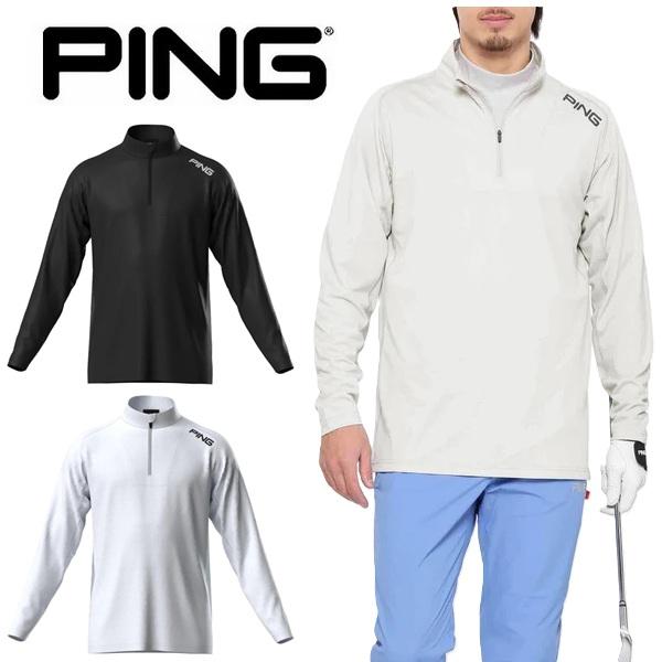 ピン ゴルフ メンズ ニュージャージ長袖ハーフジップハイネックシャツ ＜AddElm＞  PING 621-5166105 | PING